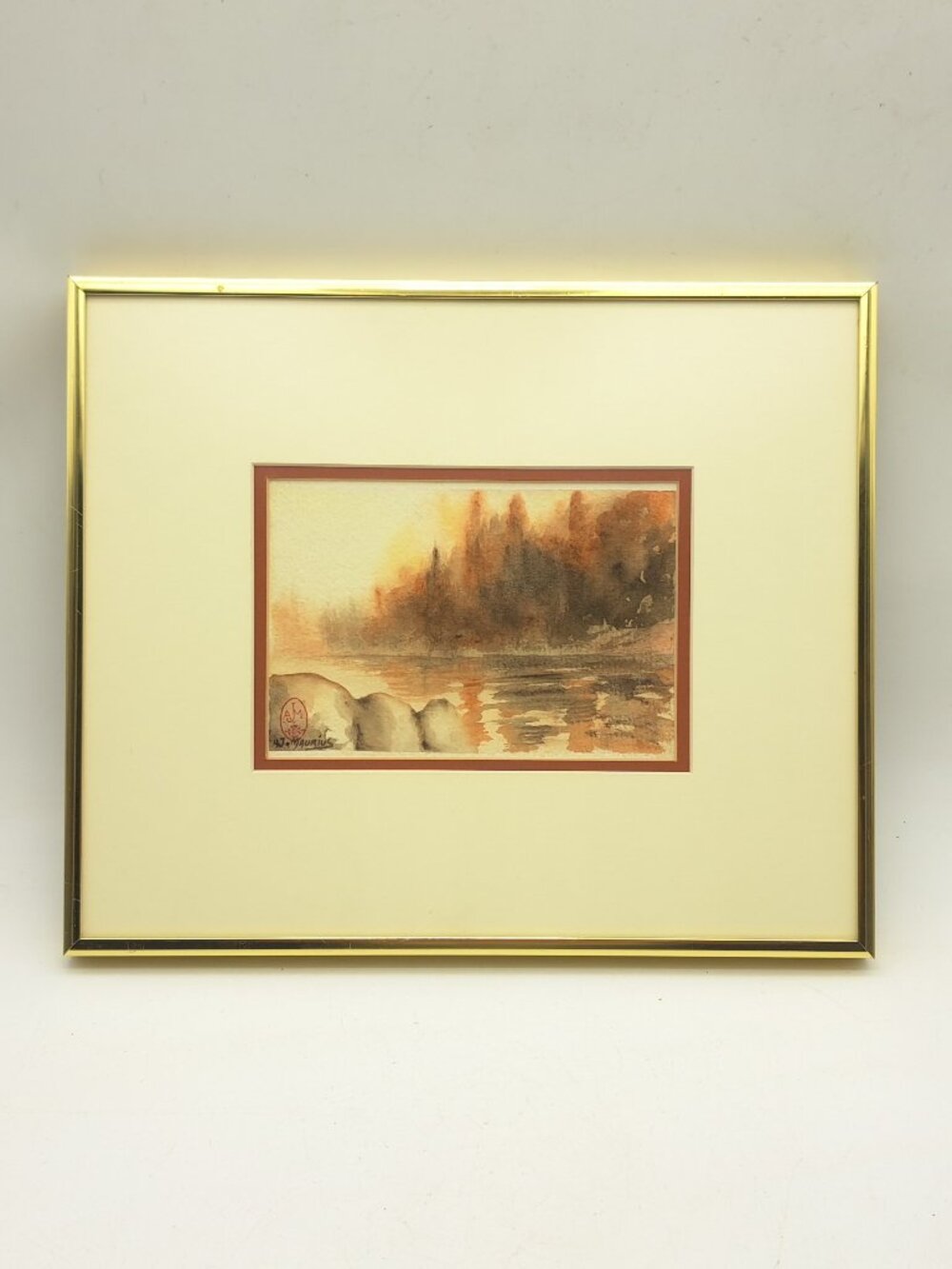 Canadian Landscape Scene Painting By AJ Maurius